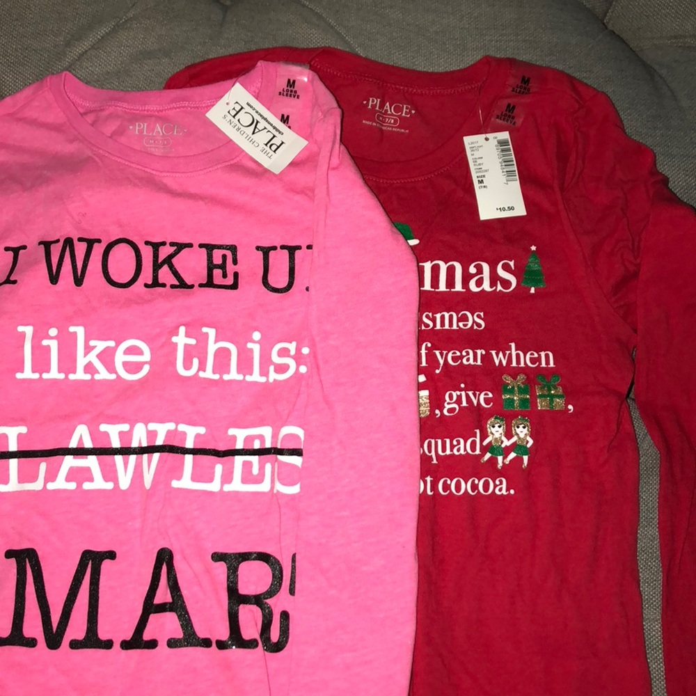 2 The Children’s Place Long Sleeve T-shirt Size M